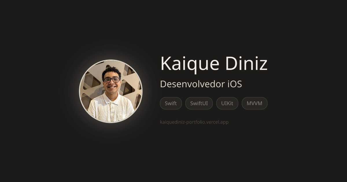 Kaique Diniz | Desenvolvedor de Software